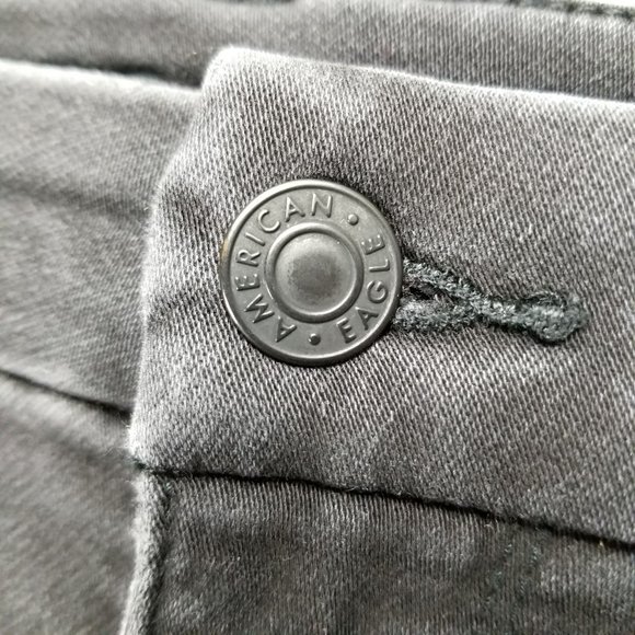 American Eagle Outfitters Jeans Womens 12 Gray Stretch Curvy High Rise Jeggings - Picture 4 of 16
